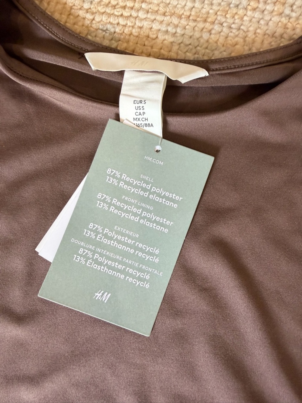 H&M Long Sleeve Jersey Tops - Black, Brown, Cream - Picture 8 of 14
